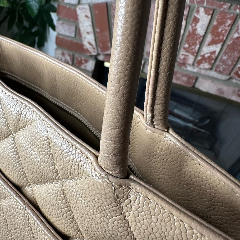 Chanel Beige Caviar Medallion Tote – Gold Hardware - Picture 11 of 14